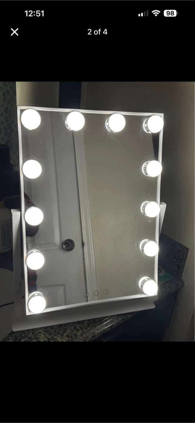 Hollywood Style Lighted Vanity Mirror - photo 2