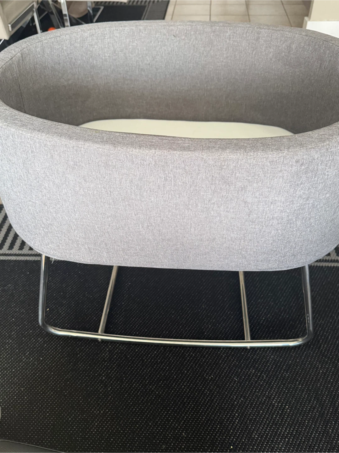 Grey Baby Bassinet
