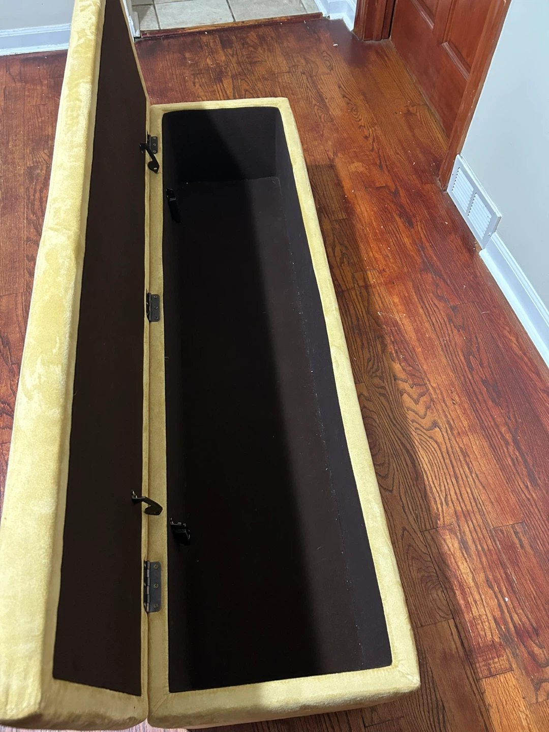 Storage Ottoman Bench - Yellow - photo 4