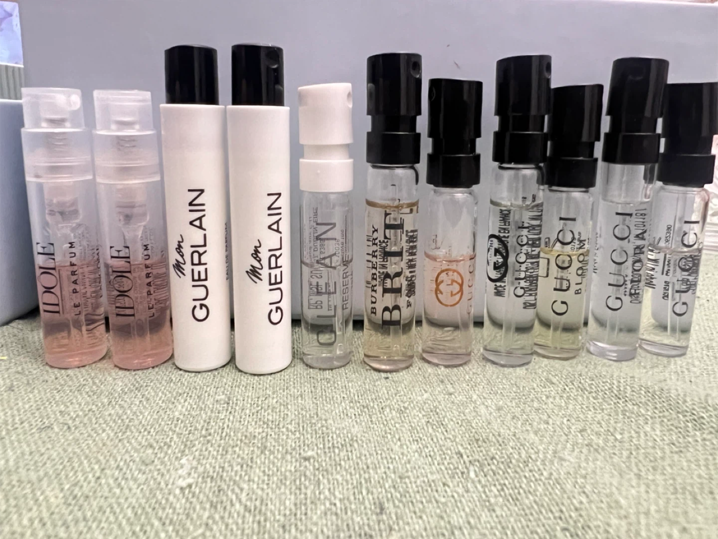 Perfume Sample Lancome Gucci Prada Tiffany YSL Burberry Armani