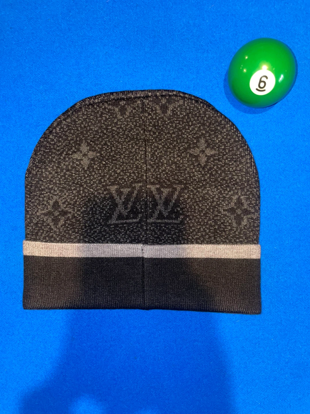 Black and Grey Beanie with Purchase Receipt - photo 2