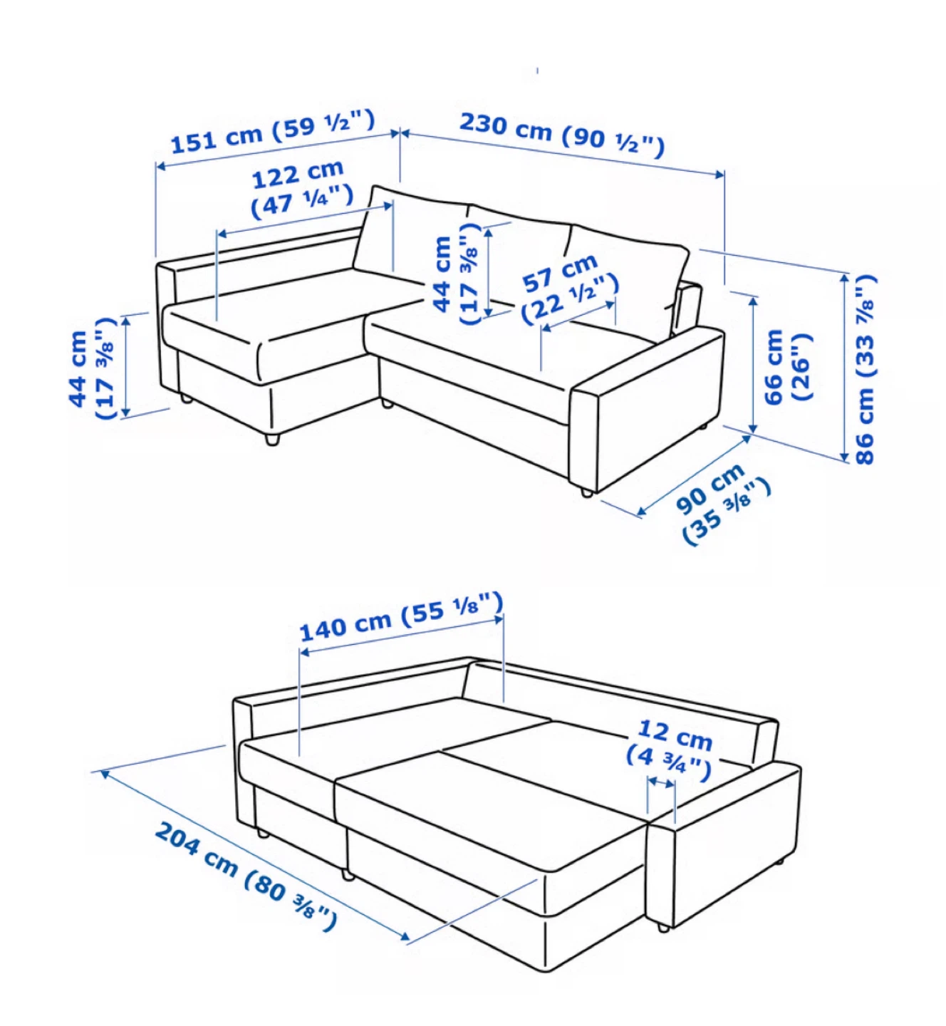 IKEA Corner Sofa-Bed Sectional - photo 2
