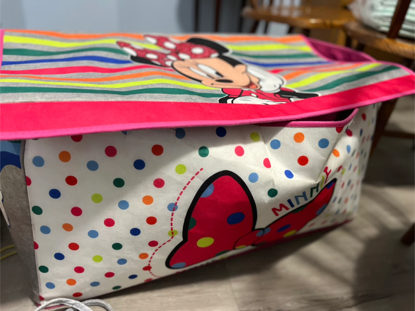 Minnie Mouse Toy Storage Box 🧡