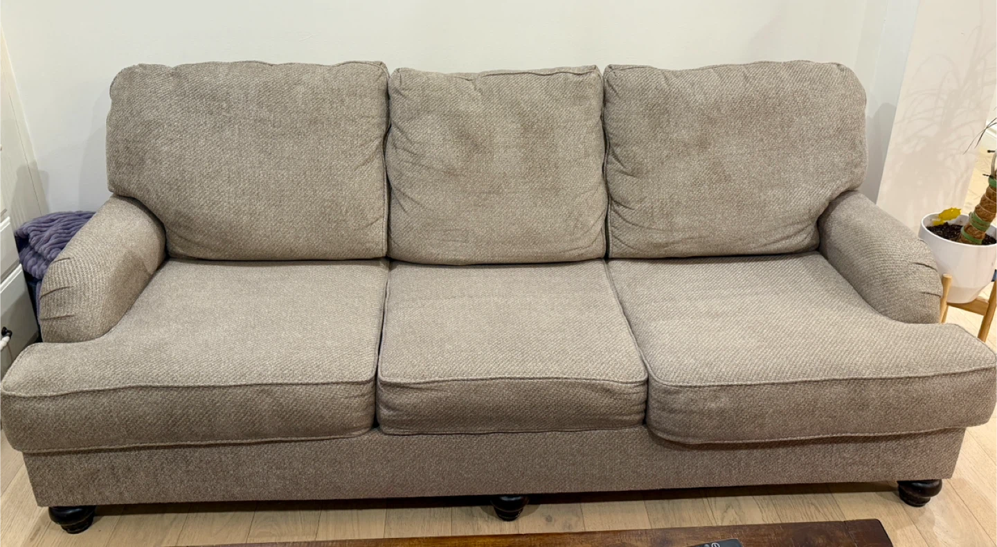 Clean & Comfortable Sofa + Loveseat Set- Great  Condition! - photo 5