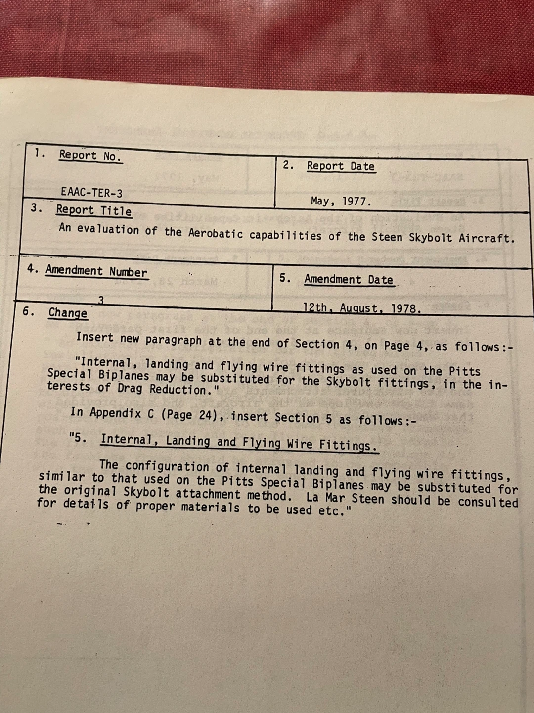 EAA Technical Committee Report - photo 3