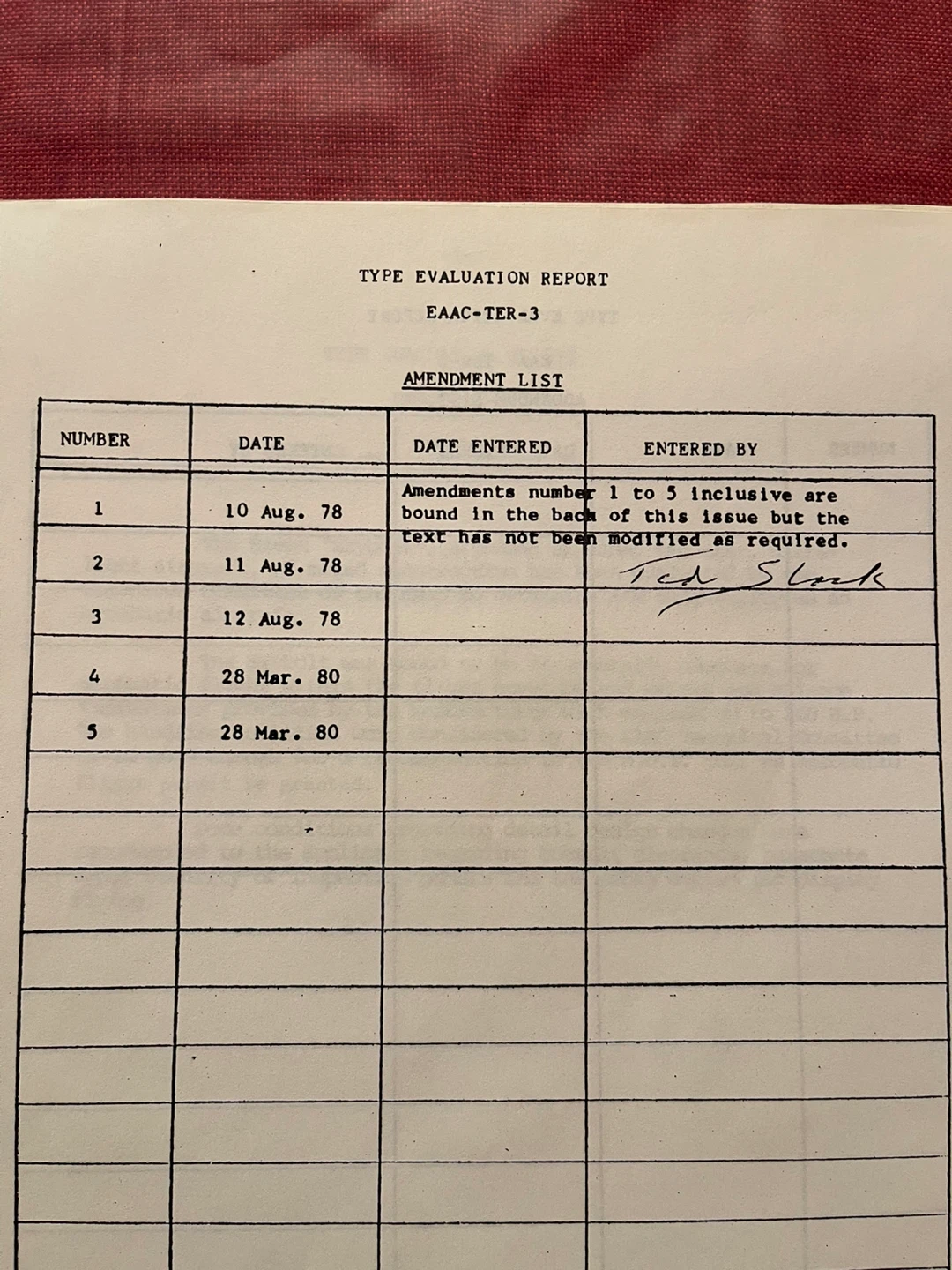 EAA Technical Committee Report - photo 2