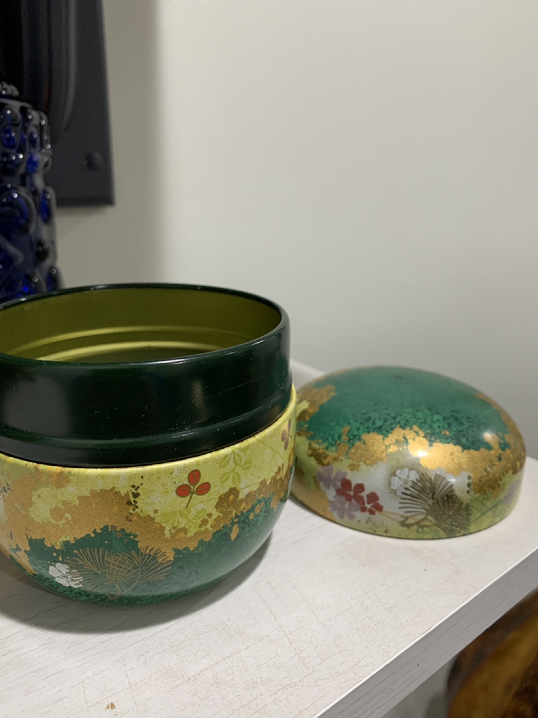 Decorative Tea Caddy with Floral Design - photo 3