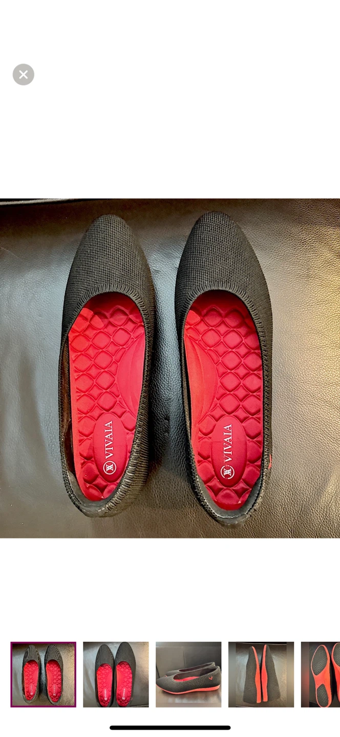 Vivaia women’s round toe Claire Walker flats.