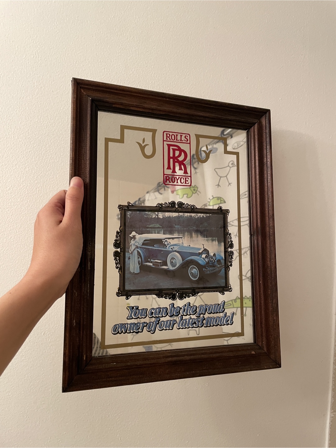 Rolls Royce Framed Mirror