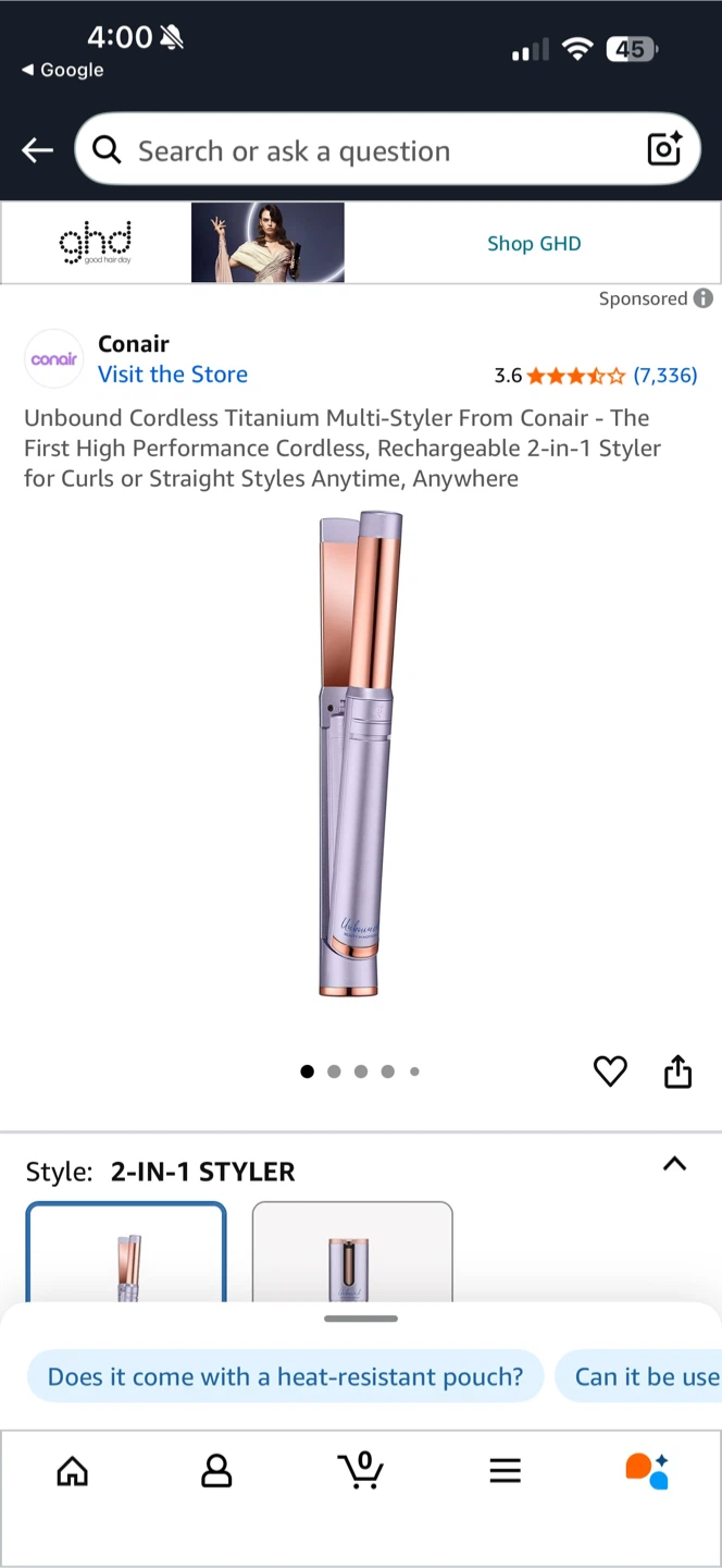 Conair Unbound Cordless Titanium Multi-Styler - photo 2