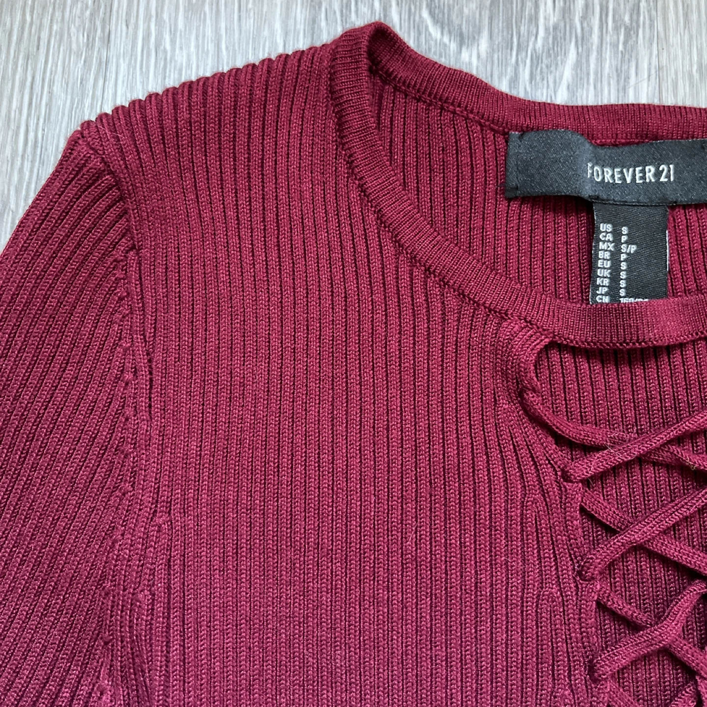 Forever 21 Longsleeve Crop Top - Size S - photo 4