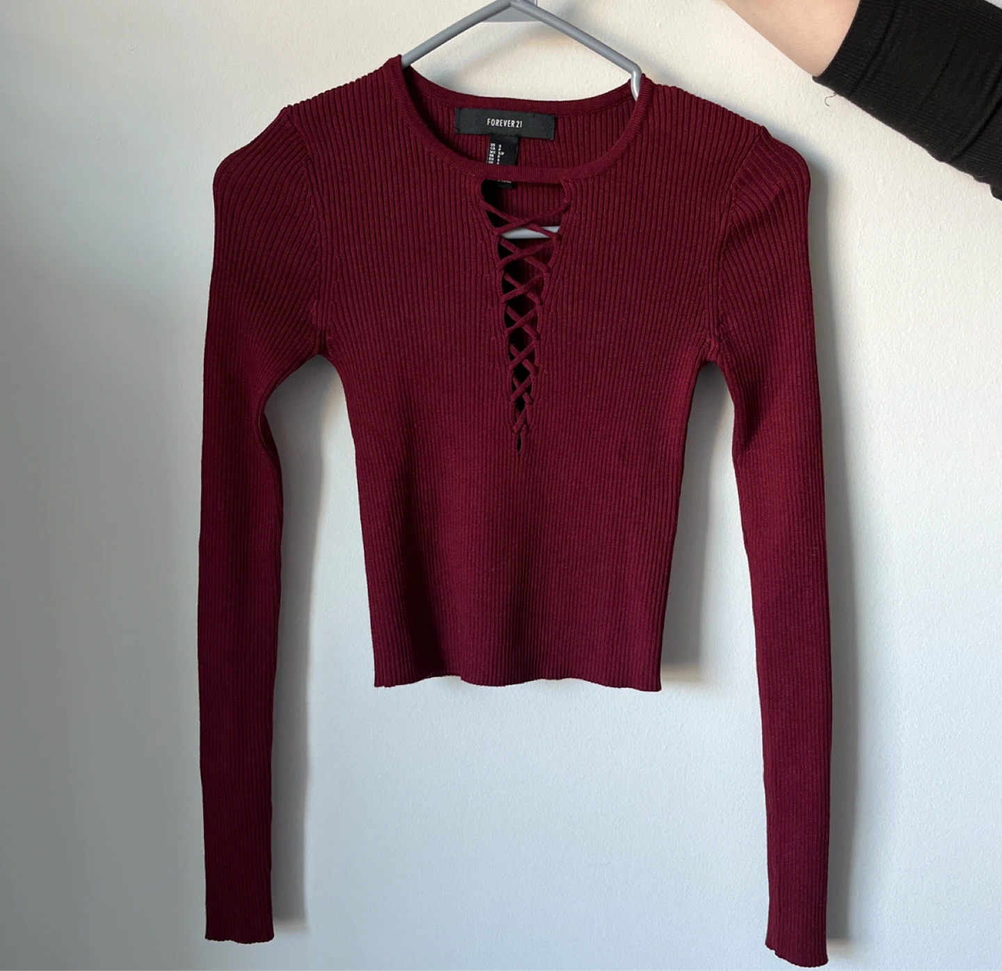 Forever 21 Longsleeve Crop Top - Size S