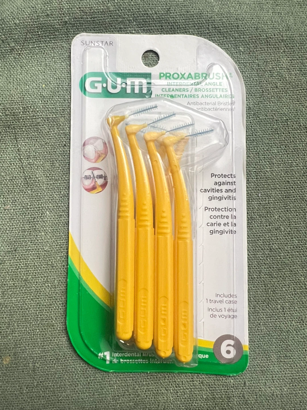 New GUM Proxabrush Interdental Cleaners, 6 count