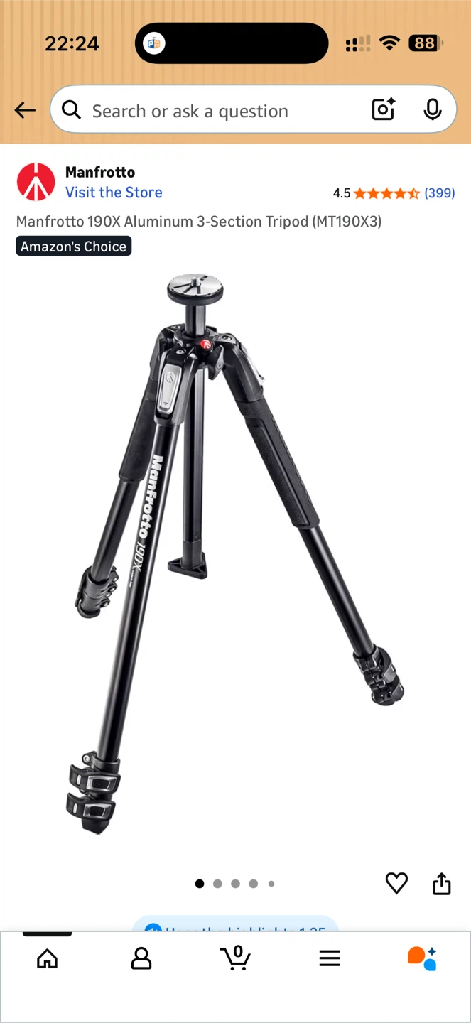 Manfrotto MT190XPRO3 Aluminum 3-Section Tripod - photo 5