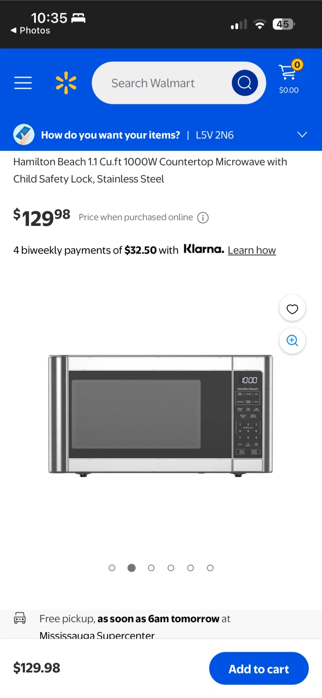 Hamilton Beach 1.1 cu ft Microwave - photo 2