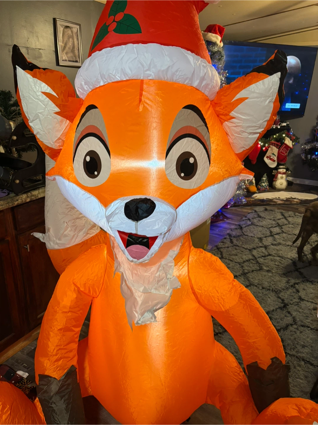 Inflatable Christmas Fox Decoration