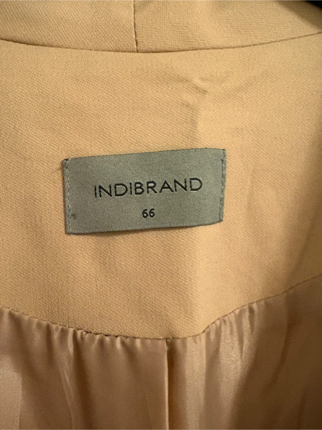 INDIBRAND Beige Trench Coat - Size 66 (size8) - photo 2