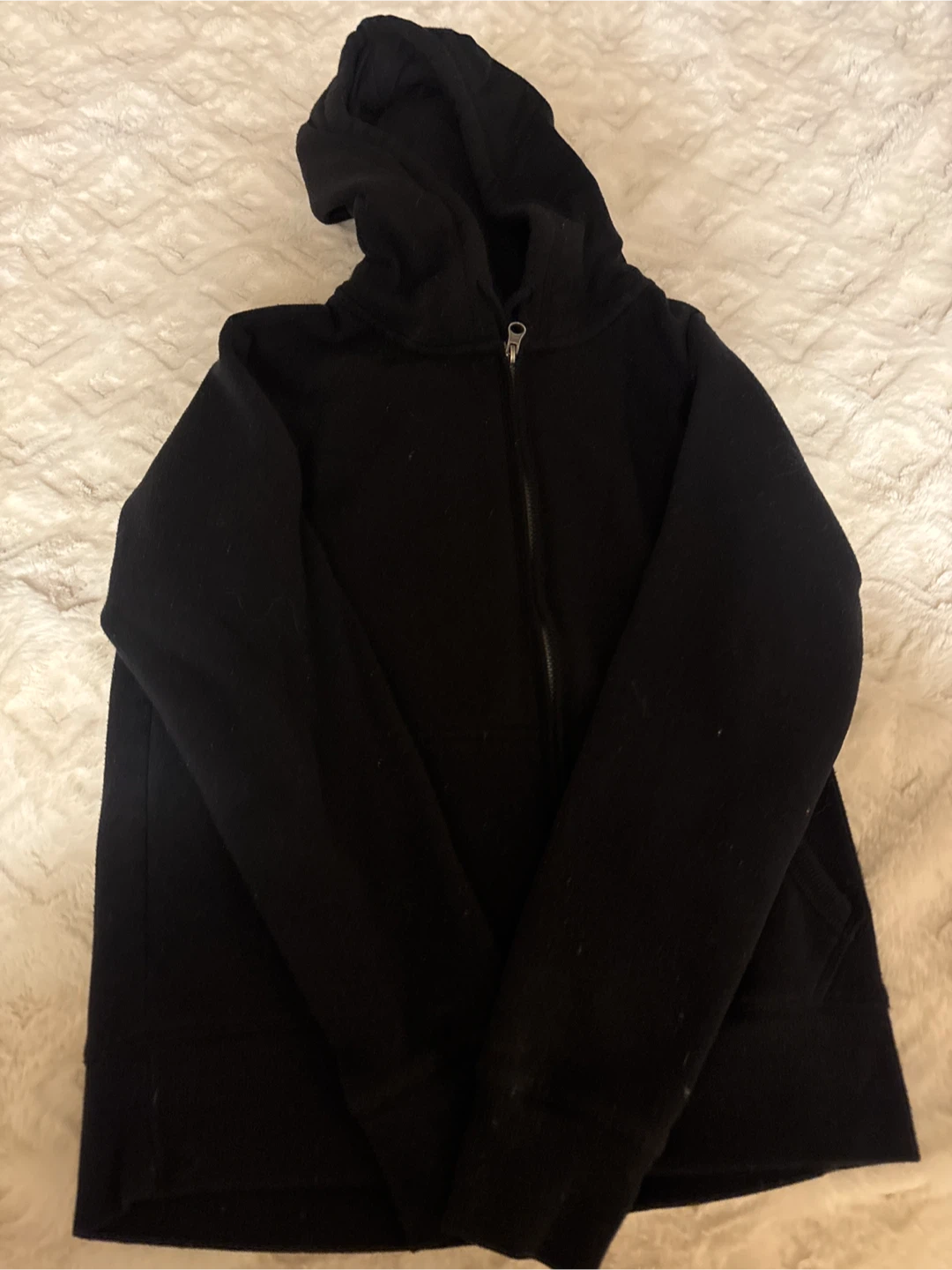 Black Zip-Up Hoodie