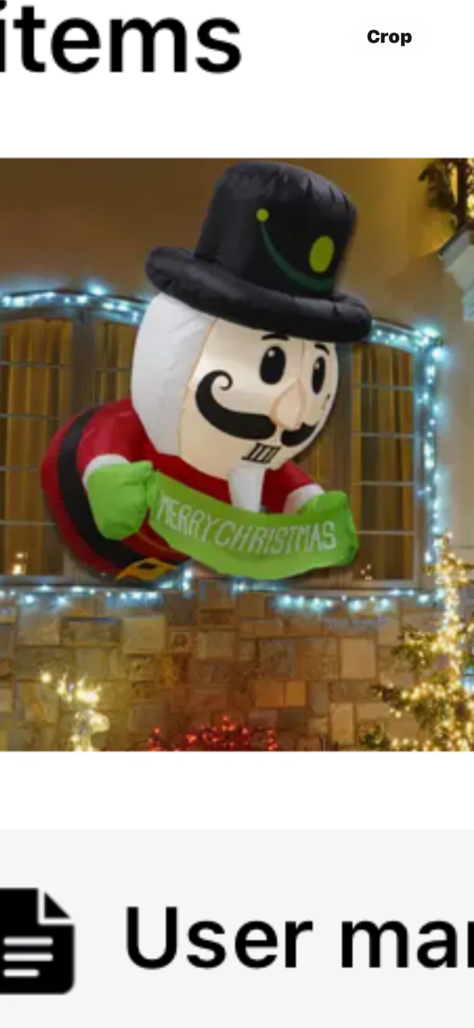 Inflatable Nutcracker Soldier Christmas Decoration