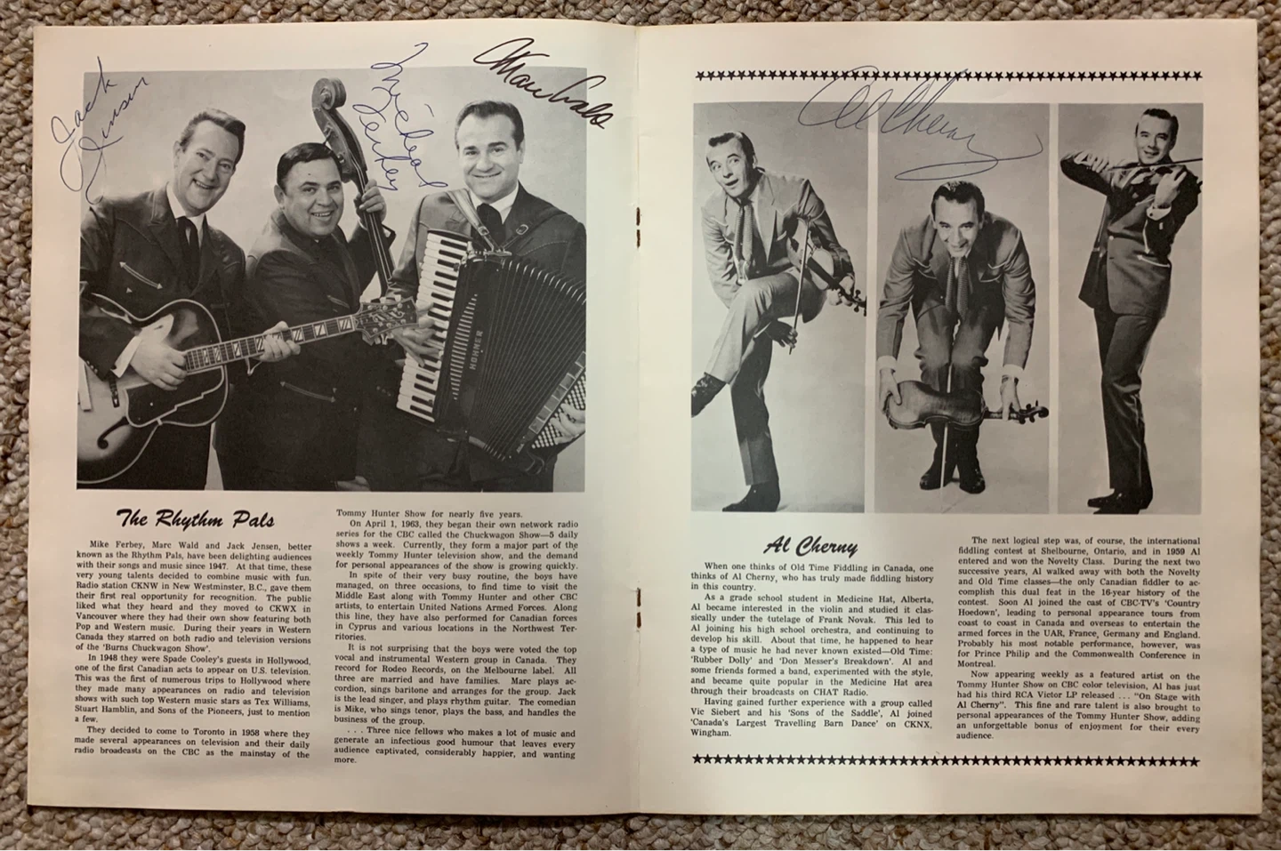 1965 Tommy Hunter Show Souvenir Program - photo 4