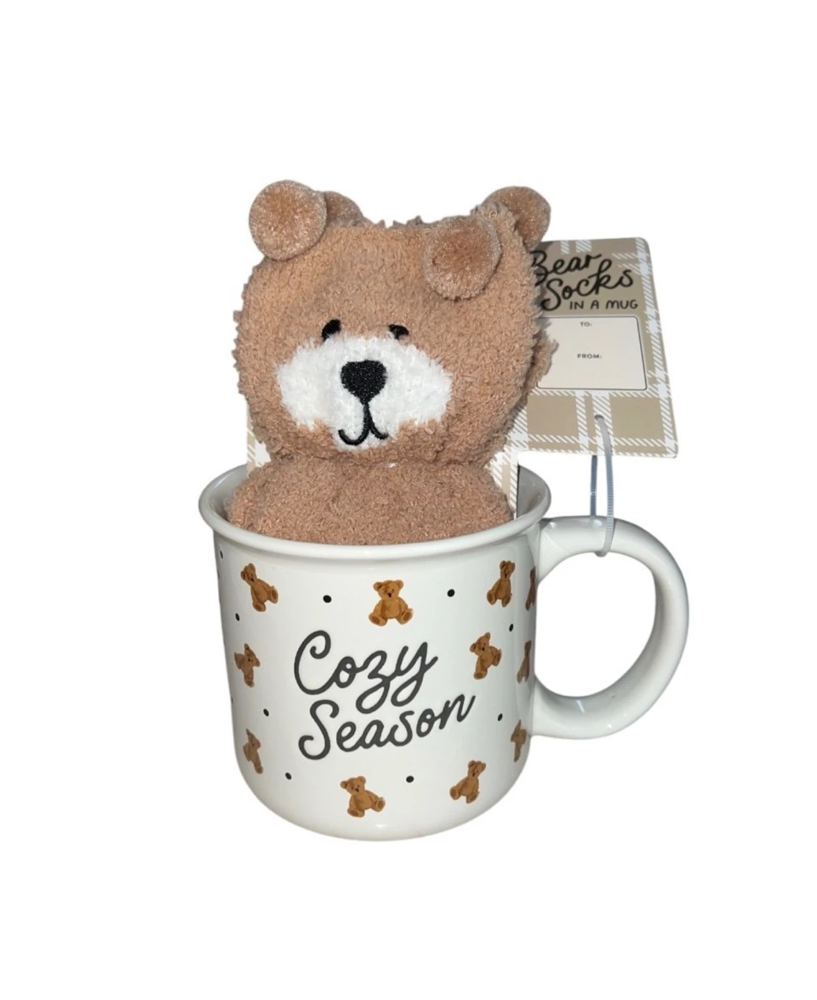 Sunday Morning Bear Socks in a Mug Gift - Women's 6-8.5