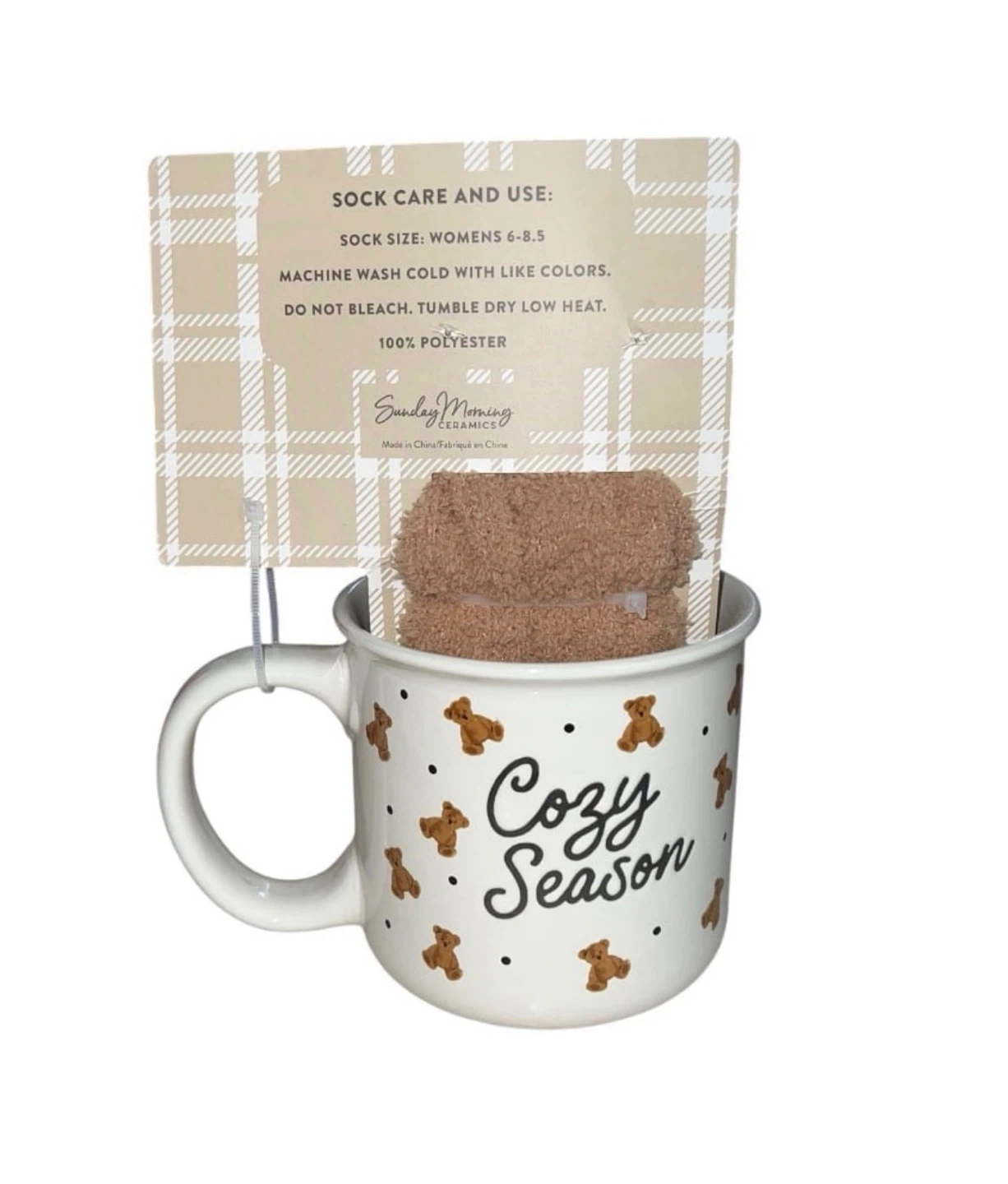 Sunday Morning Bear Socks in a Mug Gift - Women's 6-8.5 - photo 2
