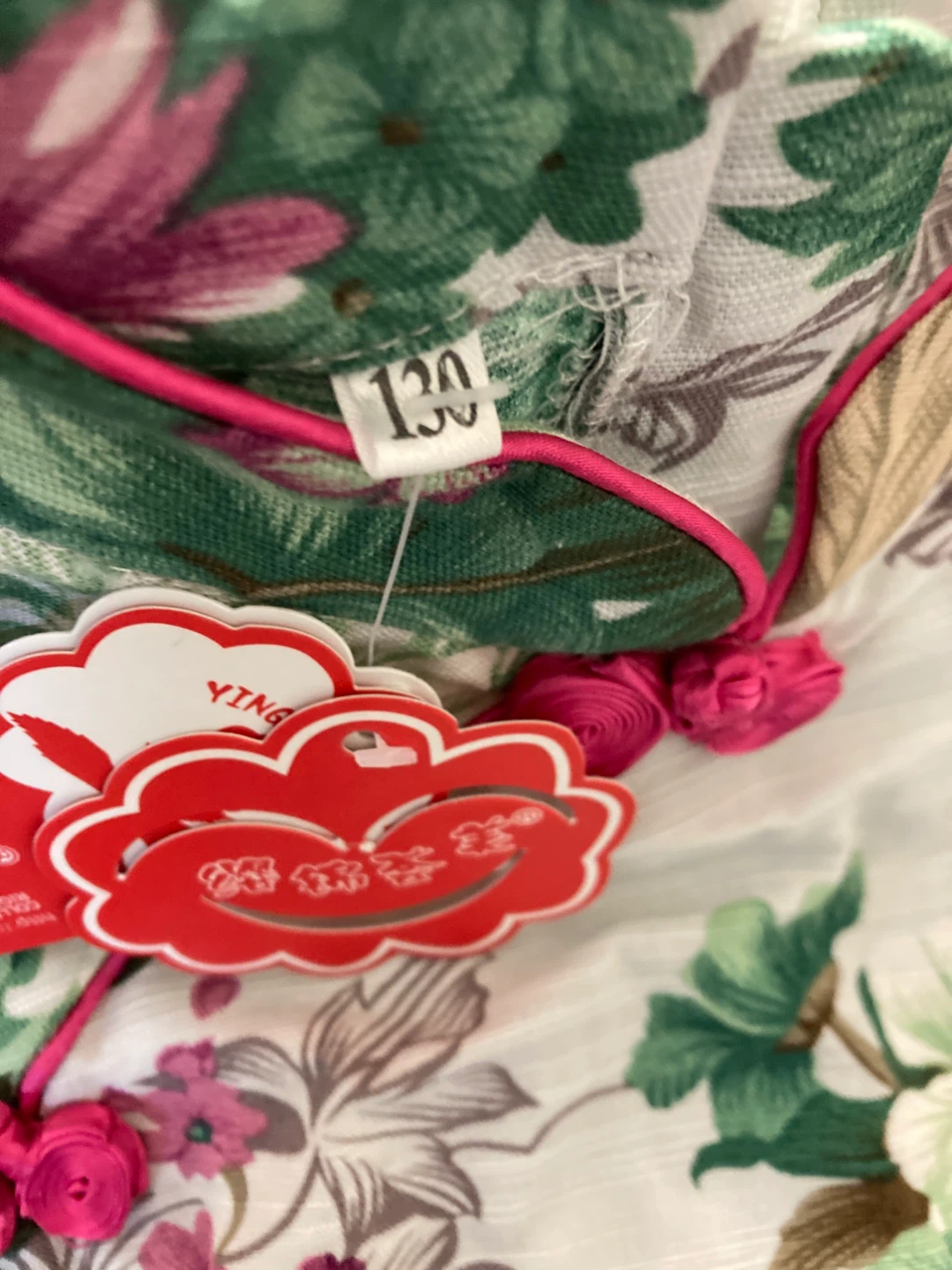 ❤️ Chinese Floral Dress - kids Size 130 (Fits ~8 yrs) - photo 2