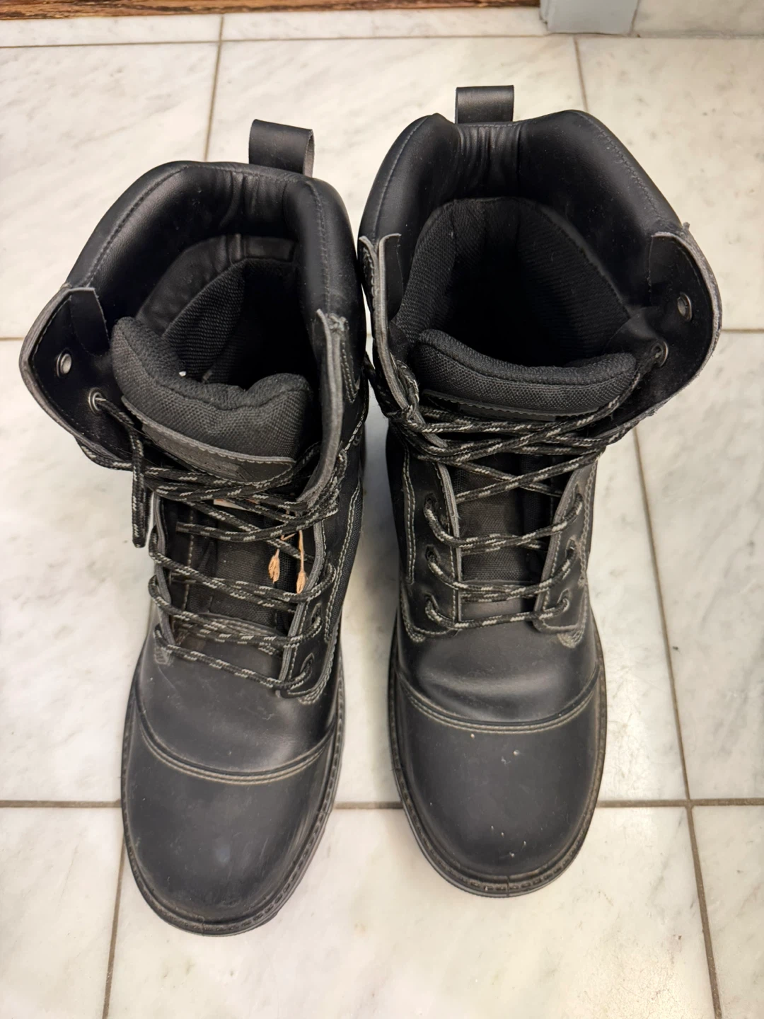 Men's Black Work Boots - Size US 11