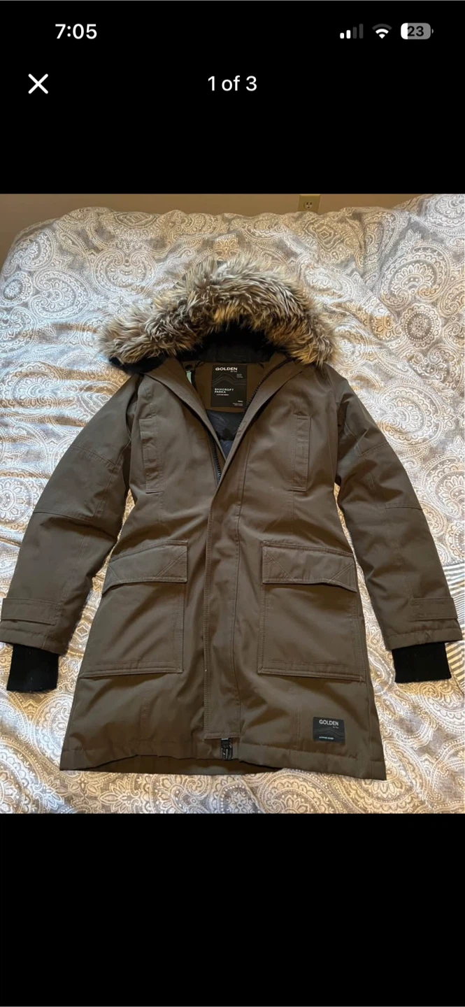 Aritzia Bancroft Parka - Dark Olive