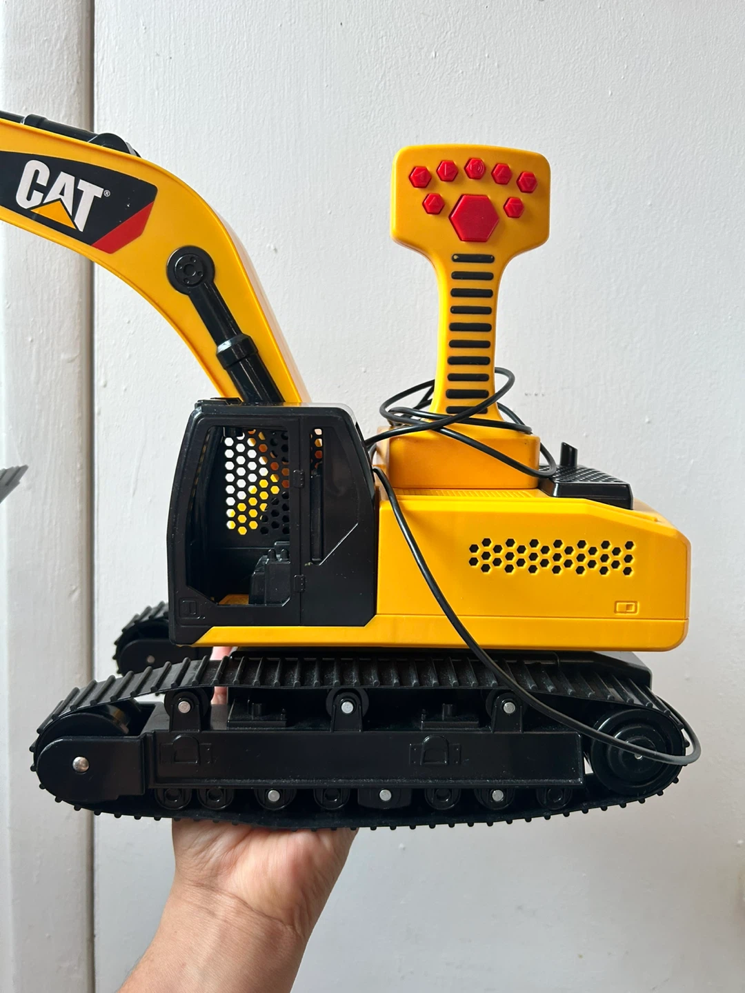 vintage wired Remote Control digger makes sounds and moves