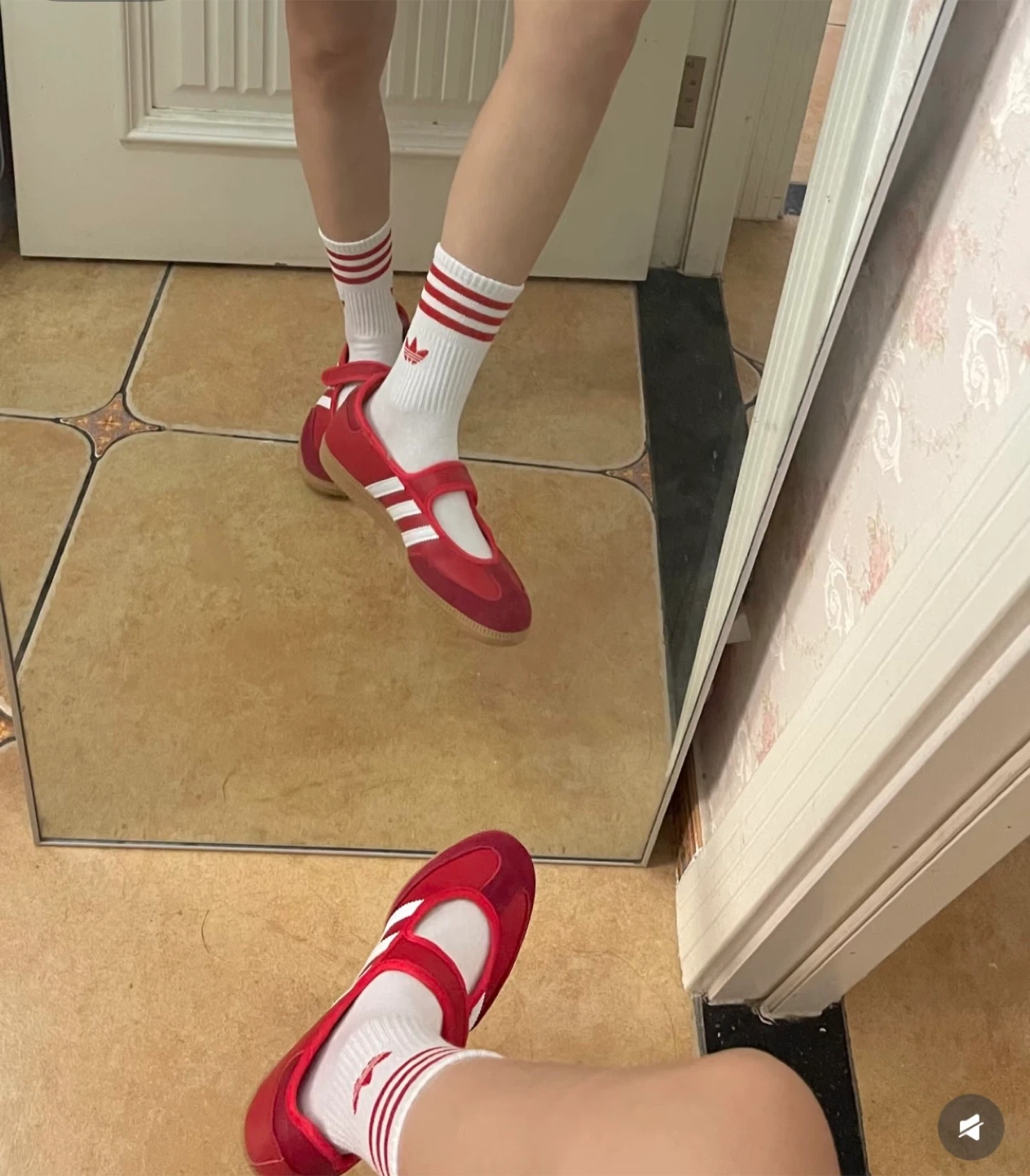 Adidas Samba Mary Jane Red Shoes Size 6