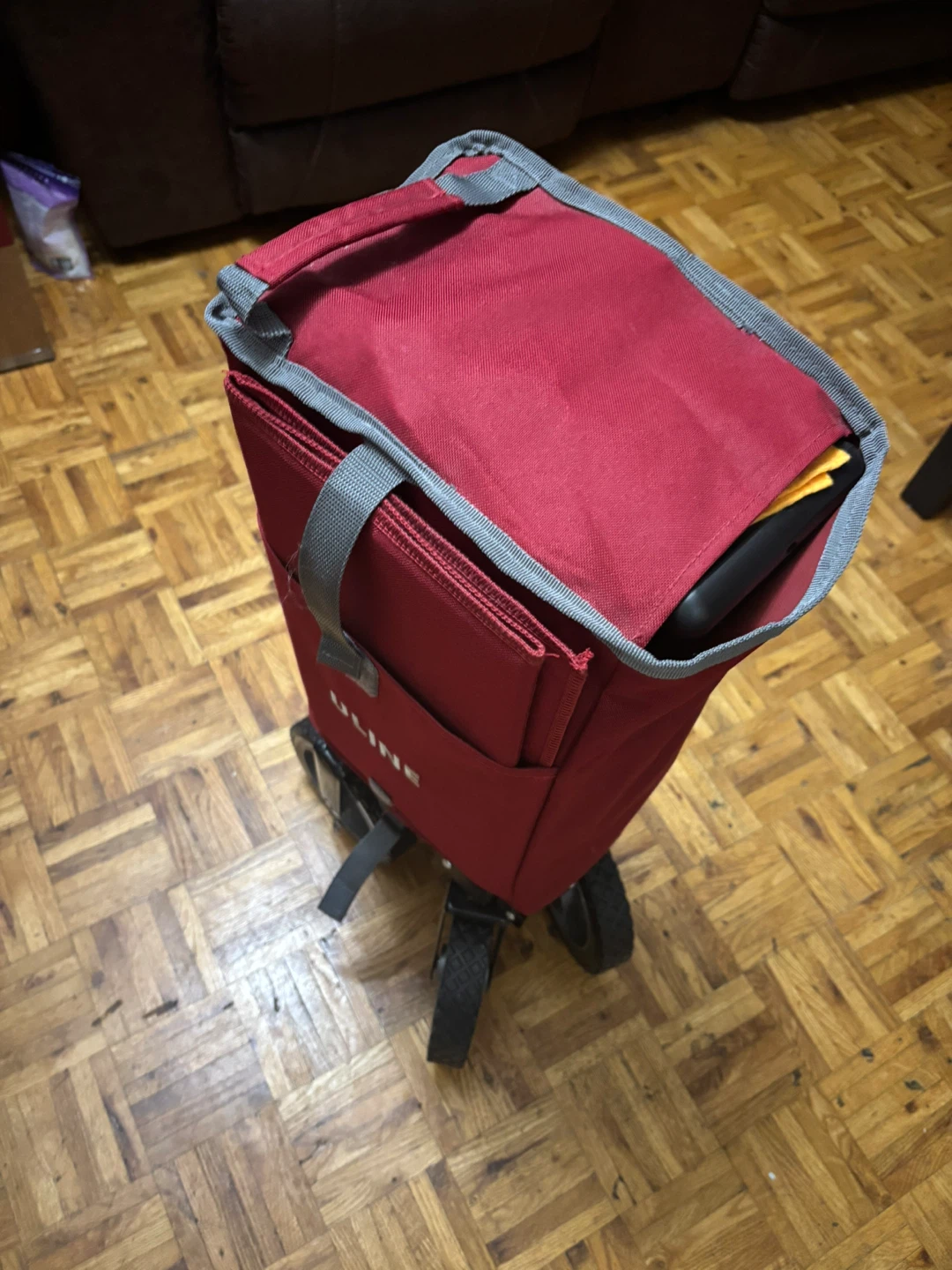 Uline Red Collapsible Wagon
