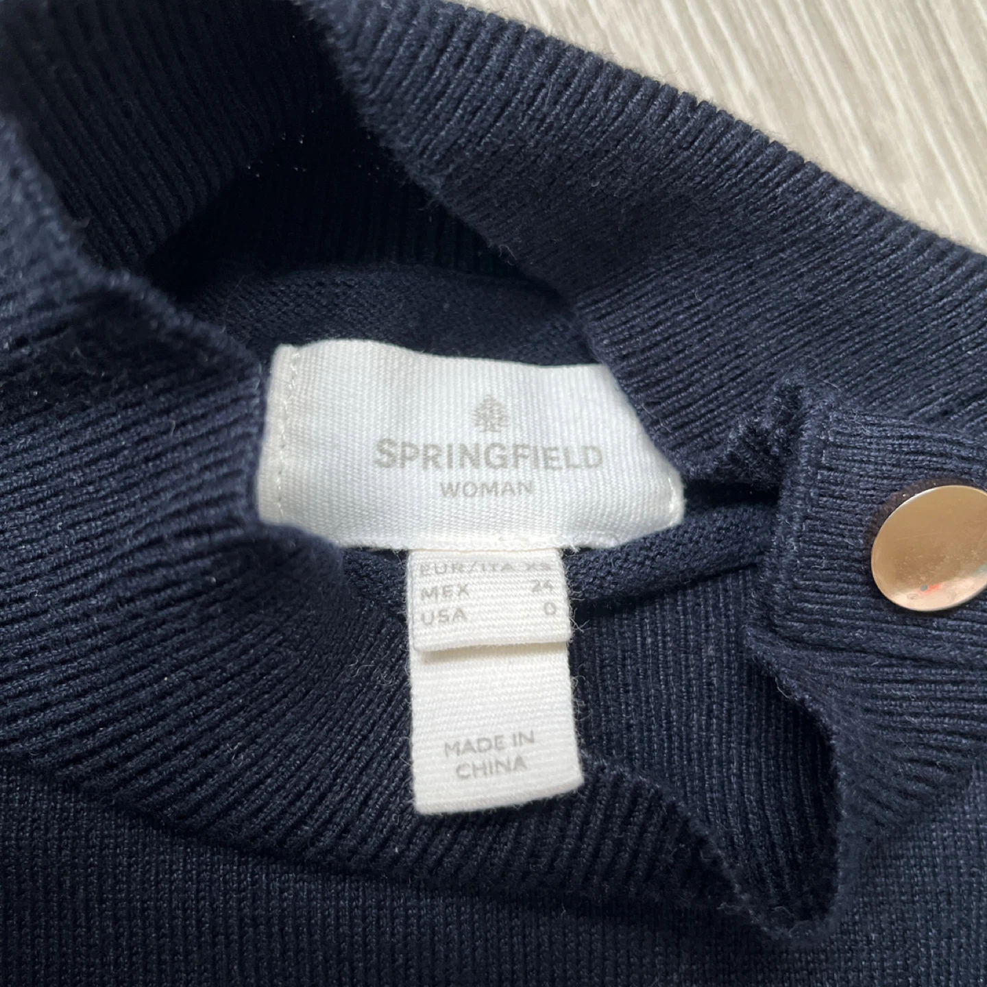 Springfield Striped Mock Neck Sweater - Size 0 - photo 5