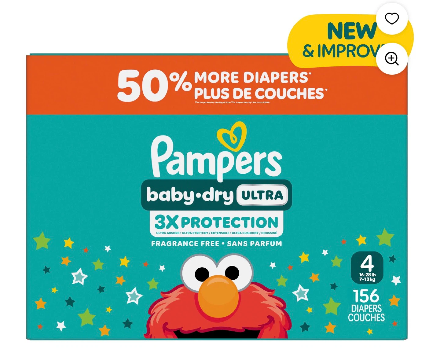 Pampers Baby-Dry Ultra Size 4 (156 count) - photo 2
