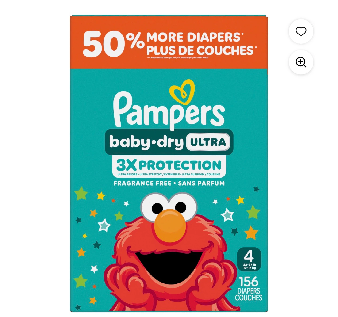 Pampers Baby-Dry Ultra Size 4 (156 count)