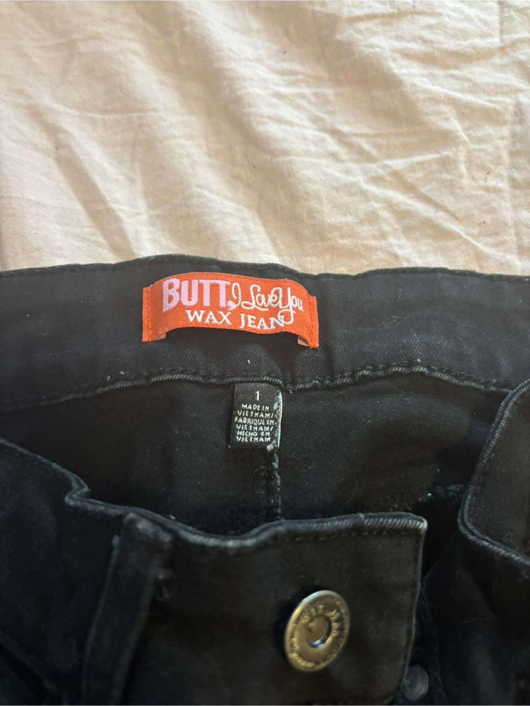 Butt I Love You Wax Jeans - Black - photo 2