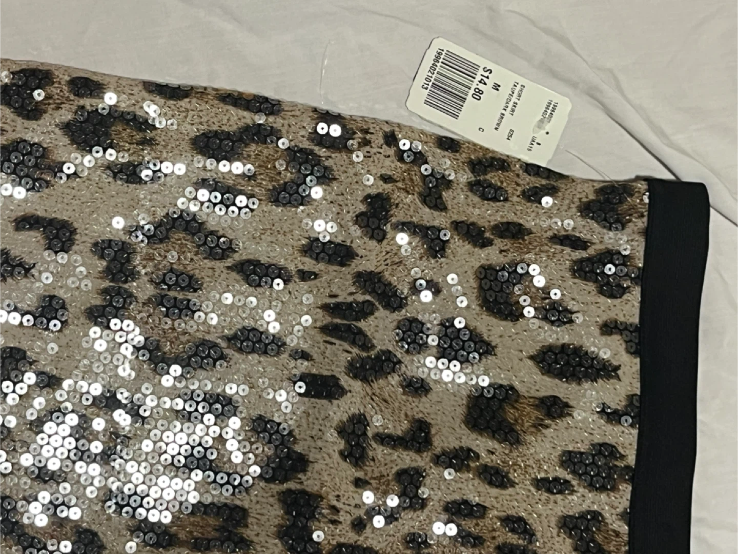 🧡Forever 21 Leopard Sequin Mini Skirt - Size M 🧡 - photo 3