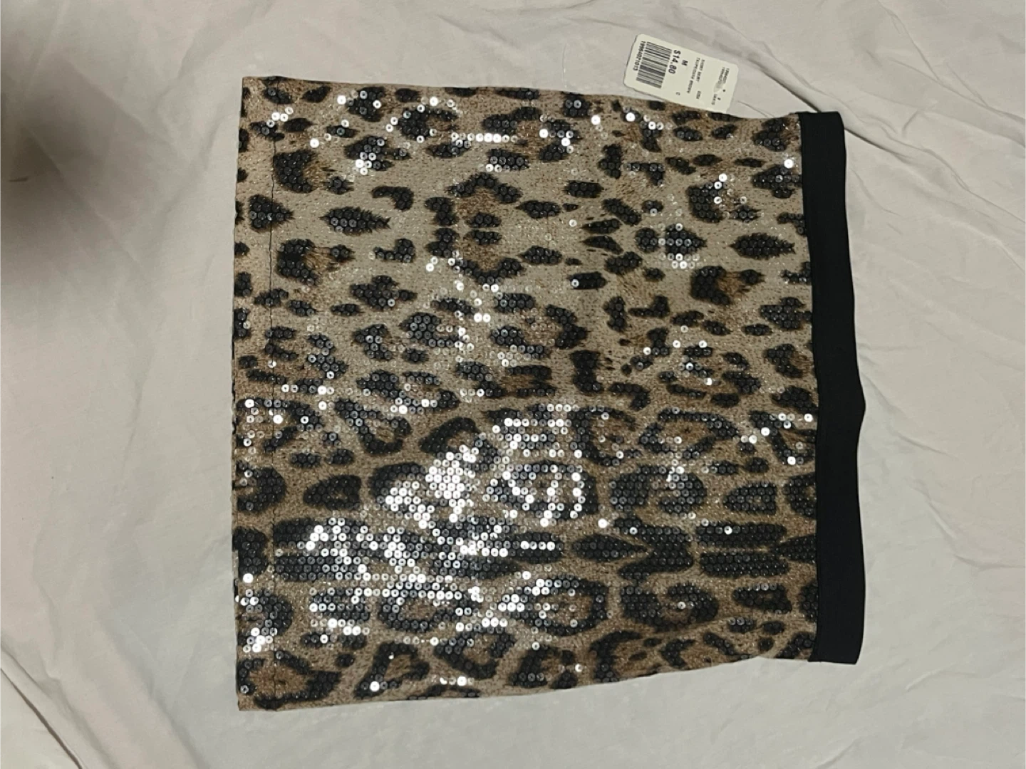 🧡Forever 21 Leopard Sequin Mini Skirt - Size M 🧡