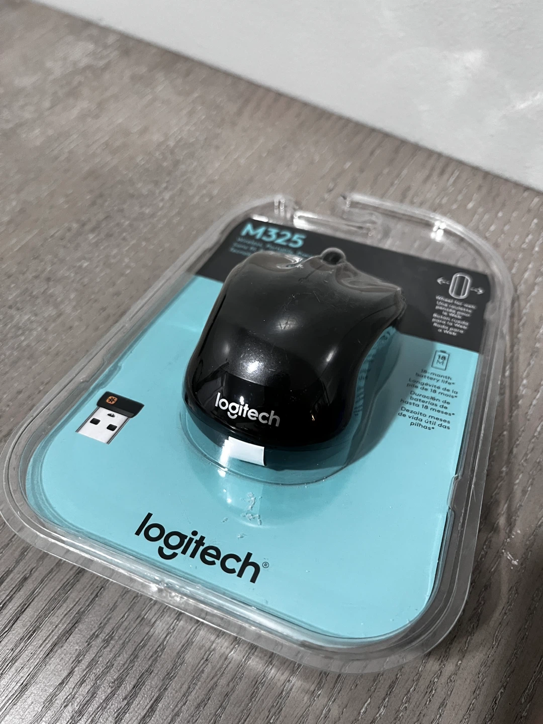 New Logitech M325 Wireless Mouse - Black - photo 4