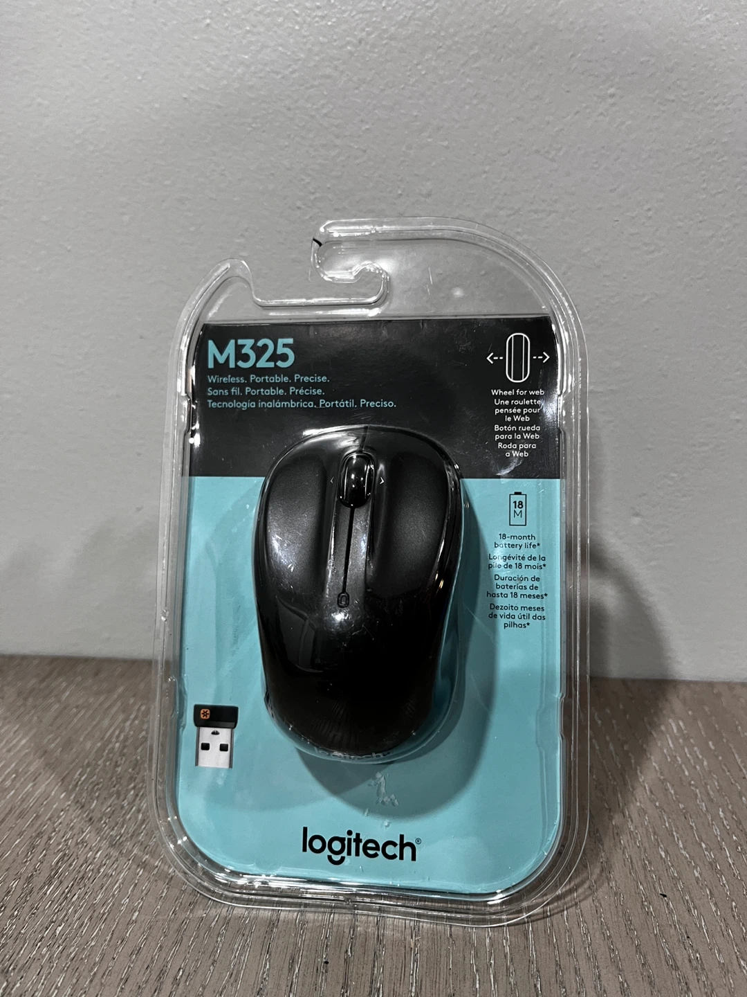 New Logitech M325 Wireless Mouse - Black