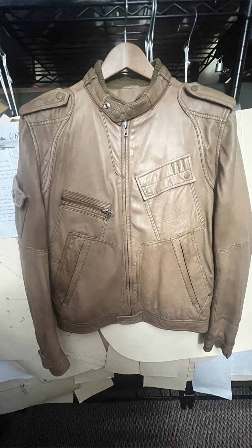Diesel tan leather jacket - photo 4