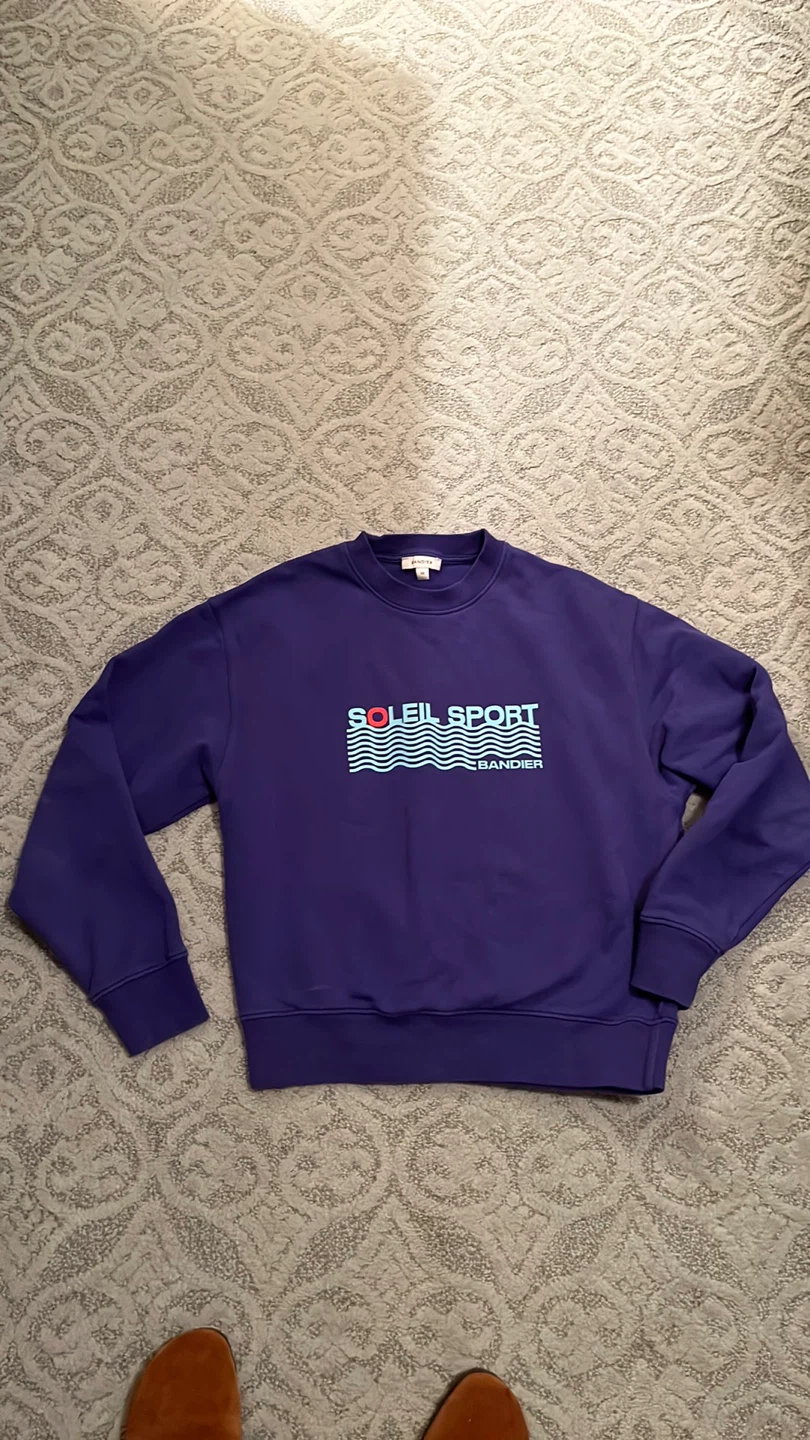 Bandier Soleil Sport Purple Sweatshirt - XS