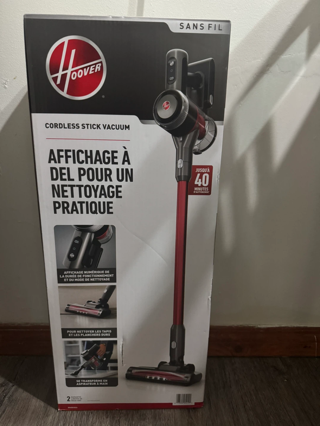 Hoover Cordless Stick Vacuum - Like New!