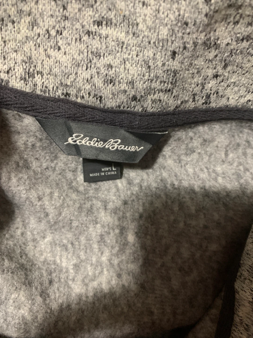 Eddie Bauer Grey Pullover - Men's L - photo 4