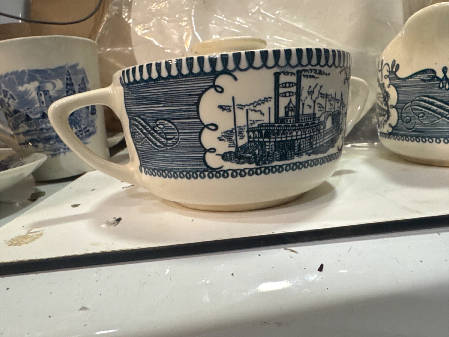 Vintage Blue & White Dishes - photo 2