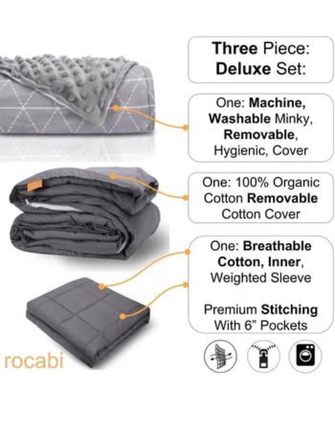 Rocabi Weighted Blanket 60"x80"