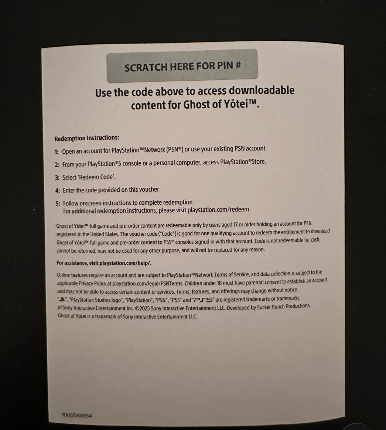 Ghost of Yotei +pre-order content(Digital Code) [sell/trade] - photo 2