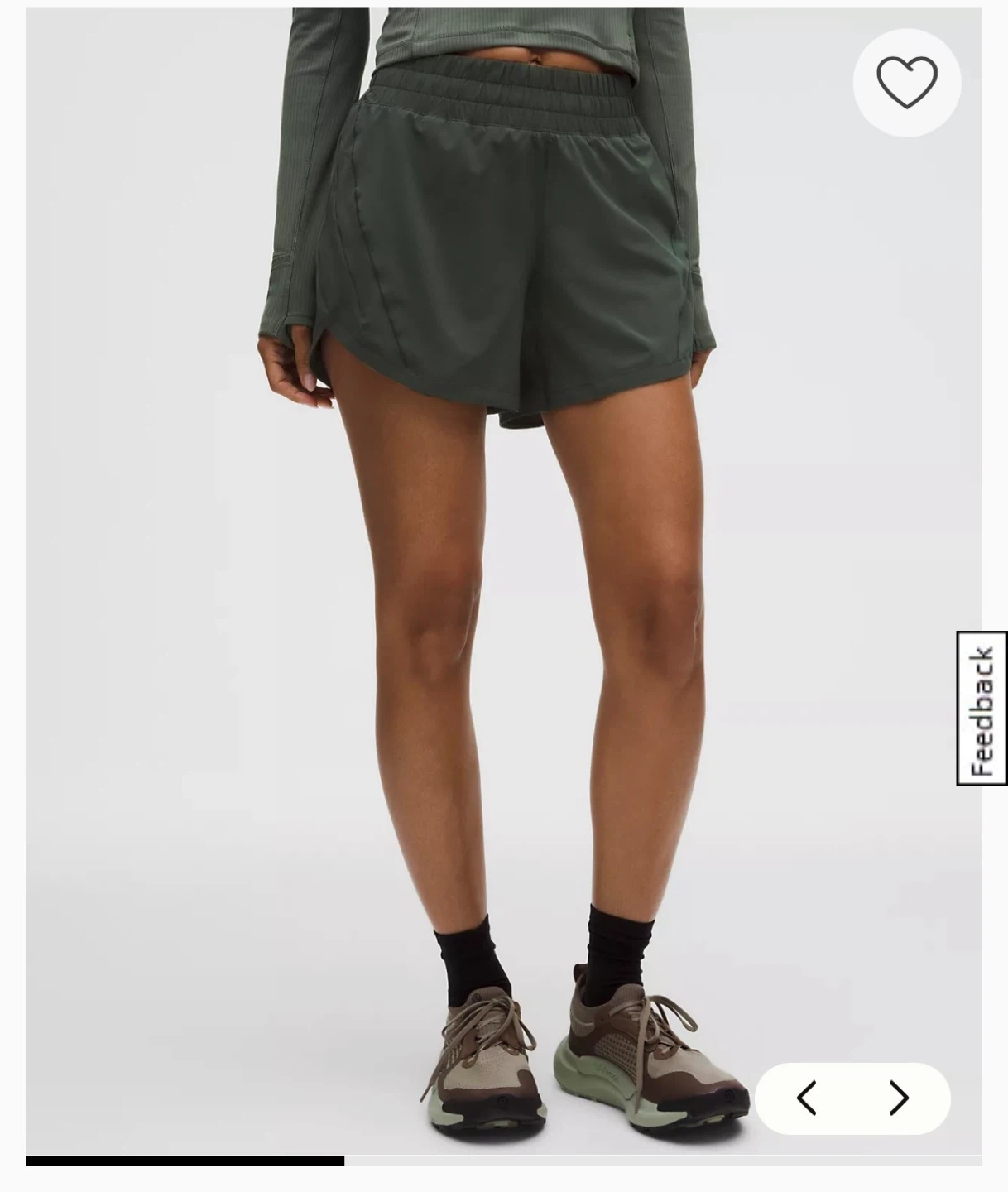Lululemon High Rise Lined Shorts - Size 6