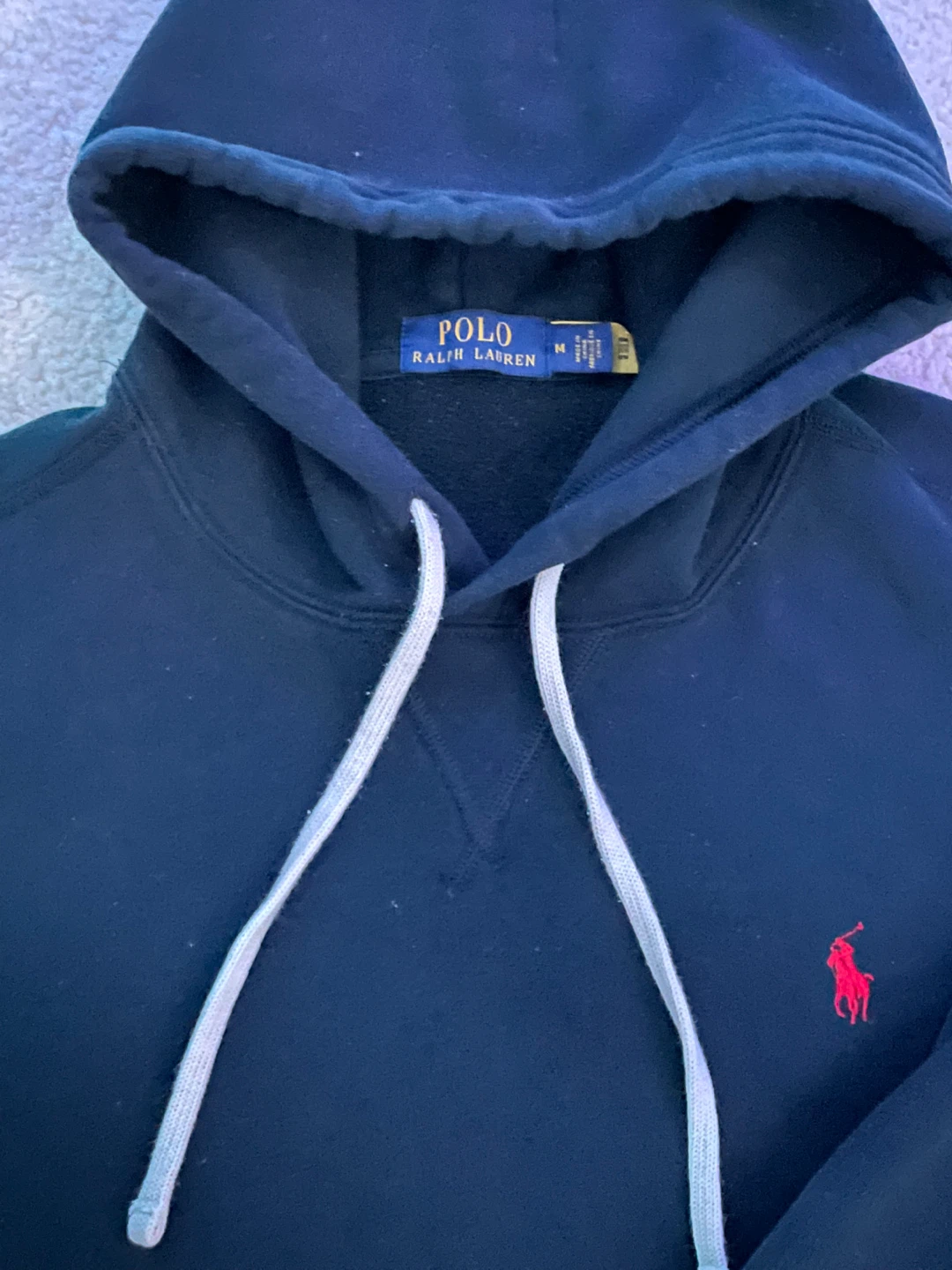 Polo Ralph Lauren Black Hoodie - Size Medium - photo 4