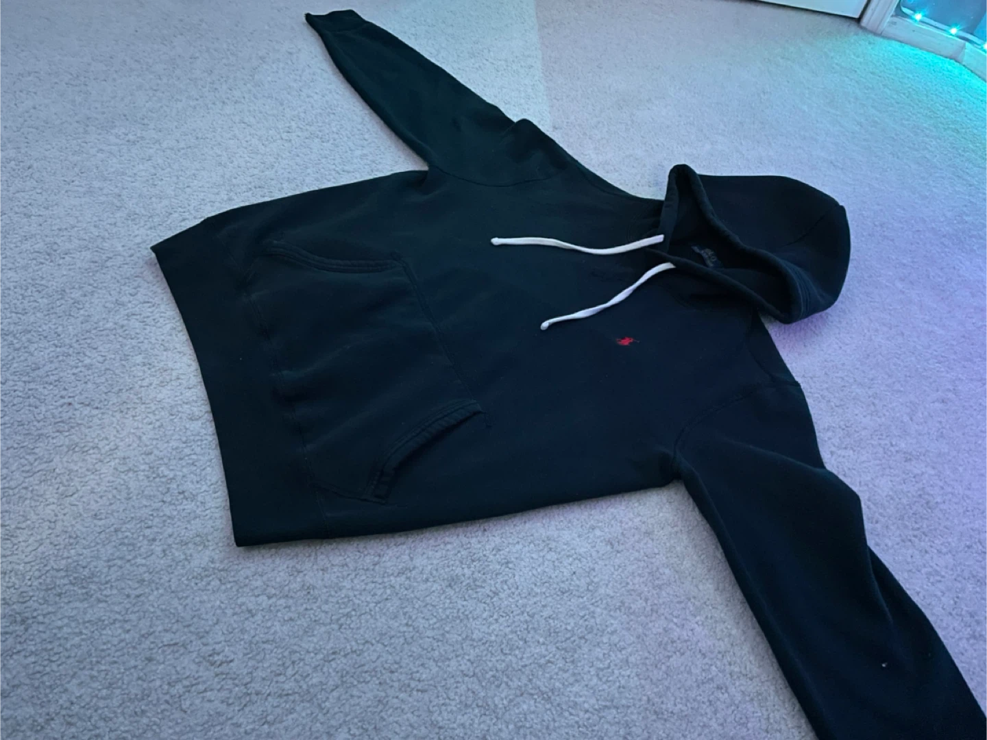 Polo Ralph Lauren Black Hoodie - Size Medium - photo 2